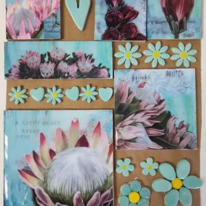 Combo Cards Pink Protea Large
