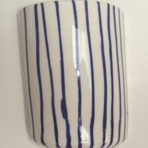 BLU-017 Half Vase Thin Stripe