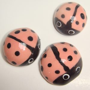 BUG-001 Ladybugs Large Pink