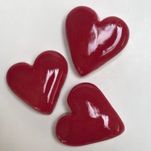 red fat hearts