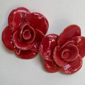 Botanical Roses Red