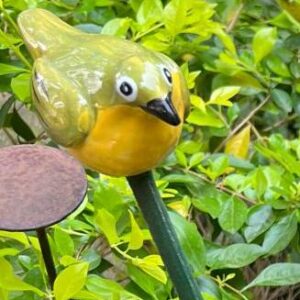 Garden bird on stick