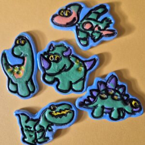 Dinosaur fridge magnets