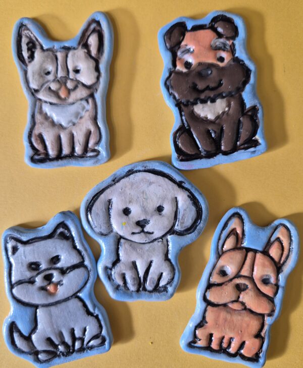 KIT07-195DO Fridge Magnet Craft Set - Dogs - The Clay Club